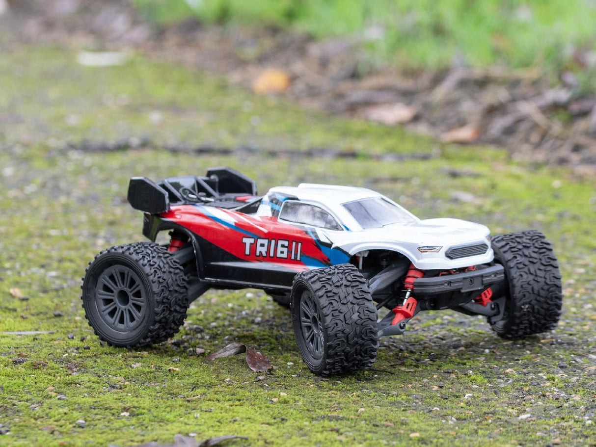 Pd Racing Tr16Ii Brushed Rc Truggy (Red, Blue & White)