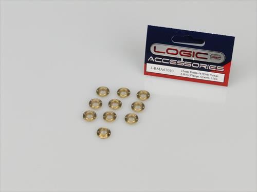 RACTIVE Porthole, 10mm, With 6 Hole Flange, Glazed, 10pk