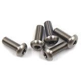 Yeah Racing Titanium Tc4 M3X8Mm High Precision Button Head Socket Screw 5 Pcs