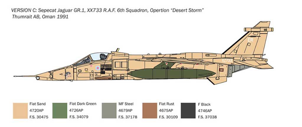 Italeri RAF JAGUAR GR.1-3