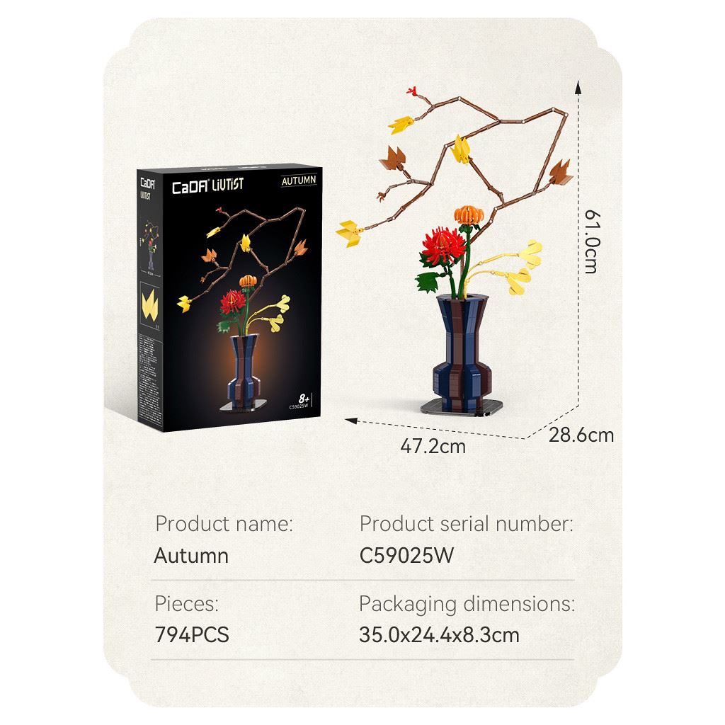 Cada Oriental Floral Art: Autumn - 795 Pcs