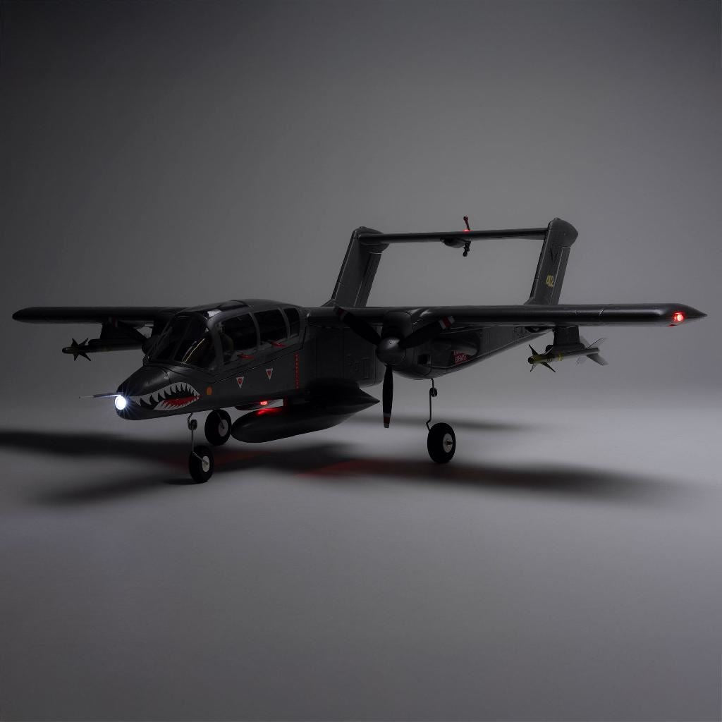 E Flite Micro Ov-10 Bronco 645Mm Bnf Basic With As3X And Safe Select
