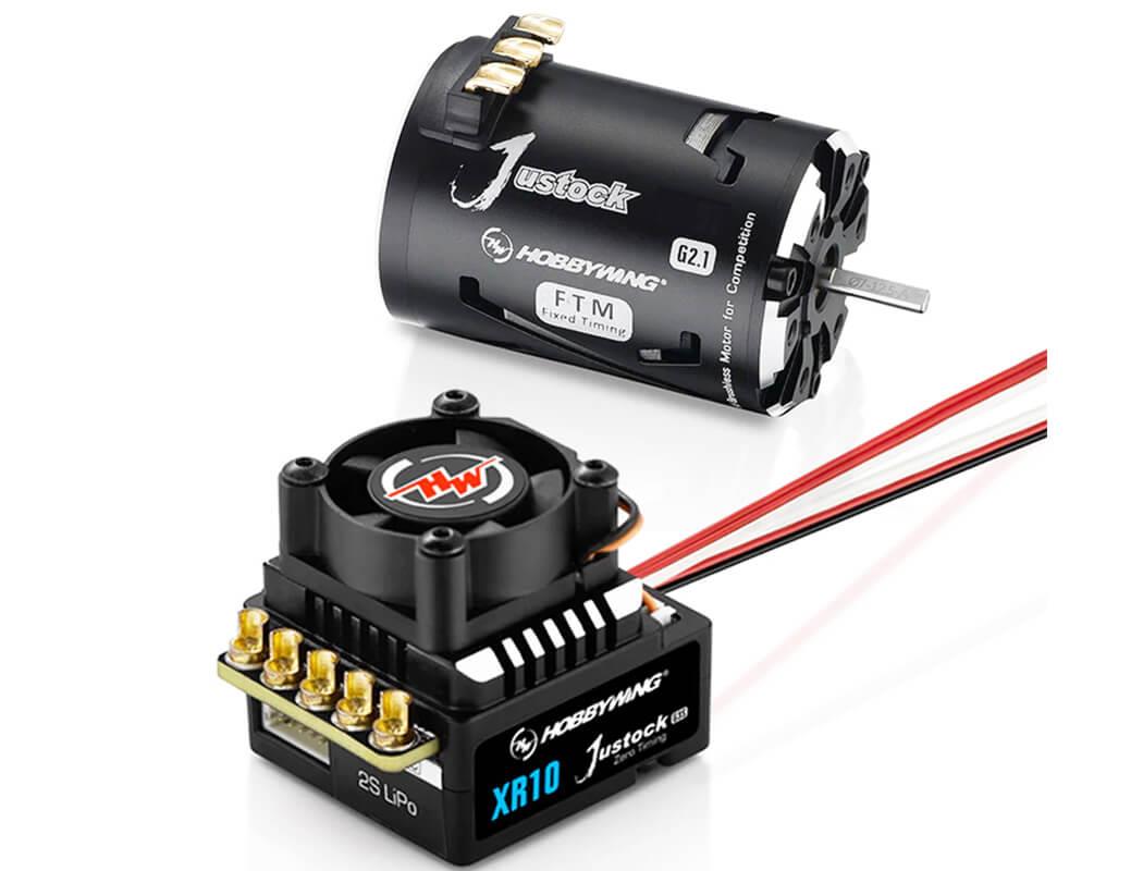 HOBBYWING COMBO XR10 JUSTOCK G3S ESC/JUSTOCK G2.1 21.5T (Fixed Timing)