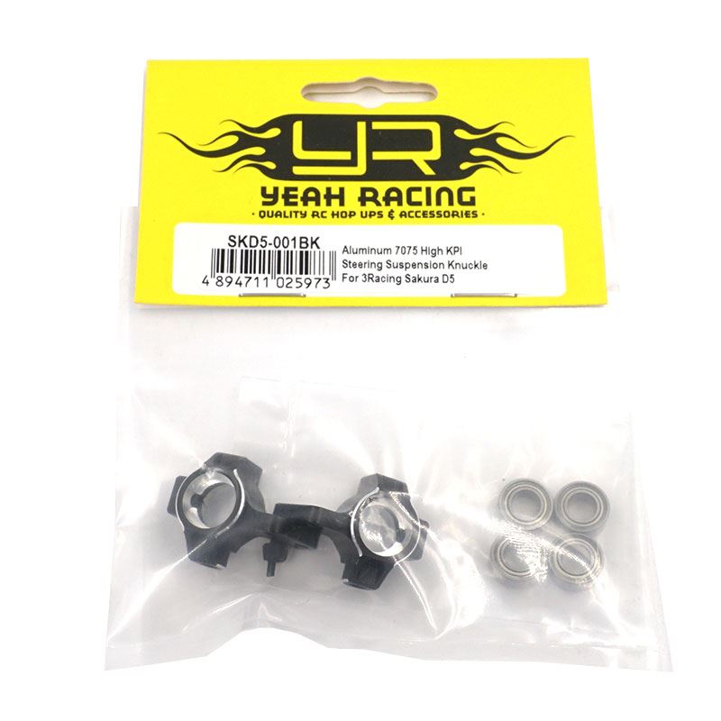 Yeah Racing Aluminum 7075 High KPI Steering Suspension Knuckle For 3Racing Sakura D5