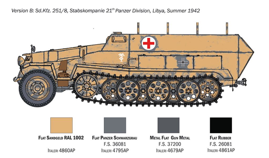 Italeri Sd.Kfz. 251/8 ambulance