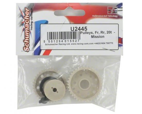 Schumacher Pulleys; Fr; Rr; 20t; 17t - Mission