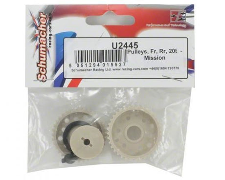 Schumacher Pulleys; Fr; Rr; 20t; 17t - Mission