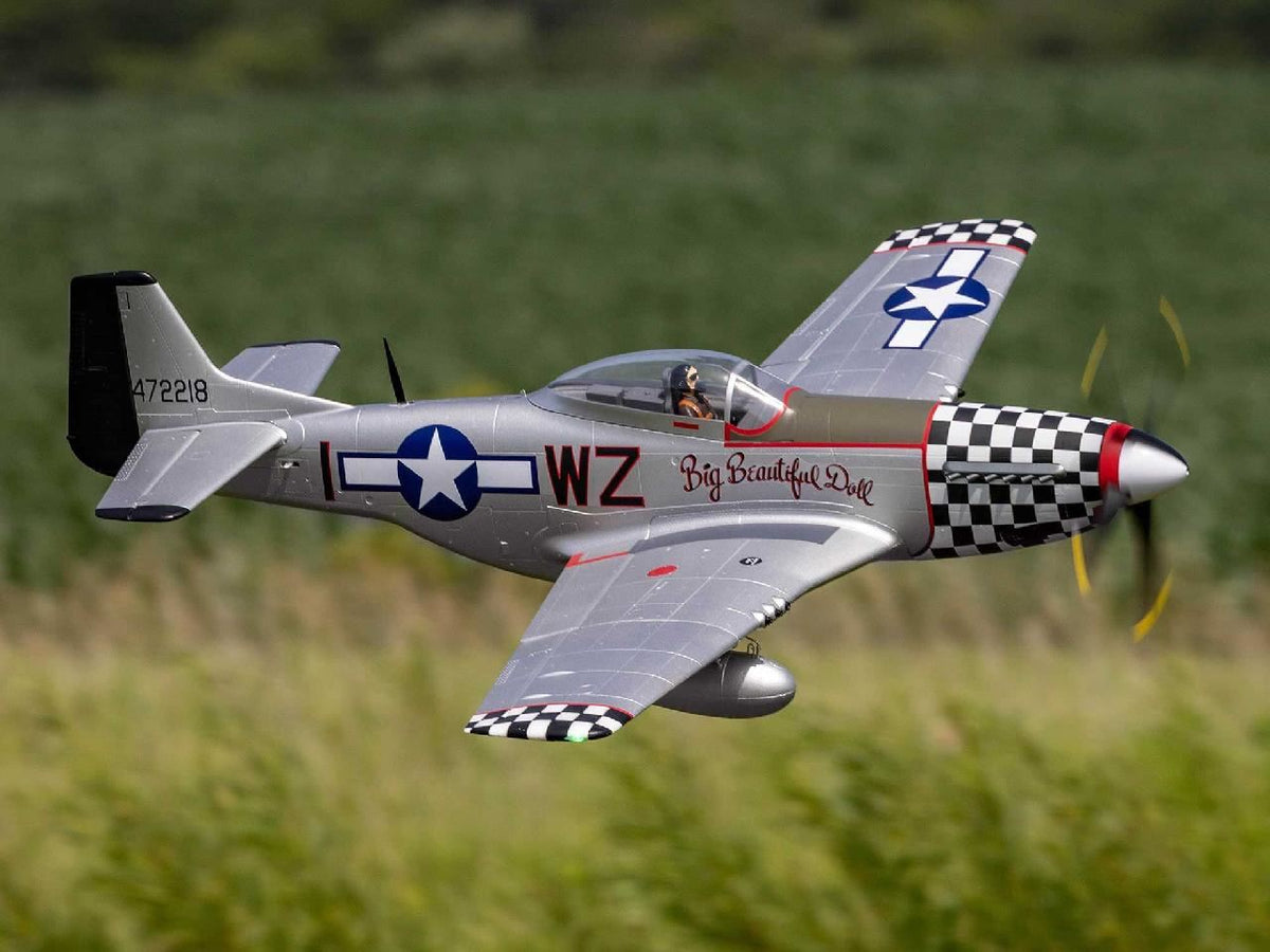 E Flite P-51D Mustang Inbig Beautiful Dollin 1.5M Pnp