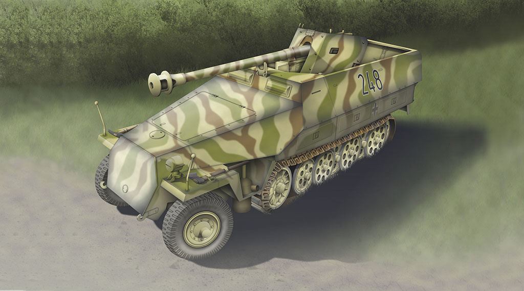 Dragon  SD.KFZ 251 /22 AUSF.D W/7.5C
