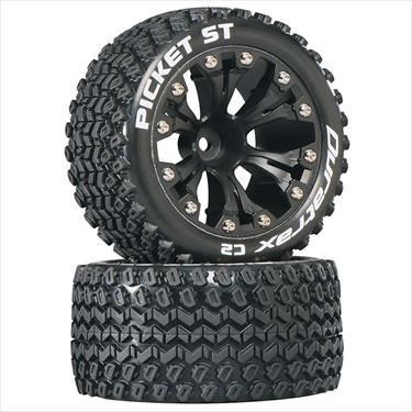 DURATRAX Picket ST 2.8" Truck 2WD Mounted 1/2" Offset C2 Black