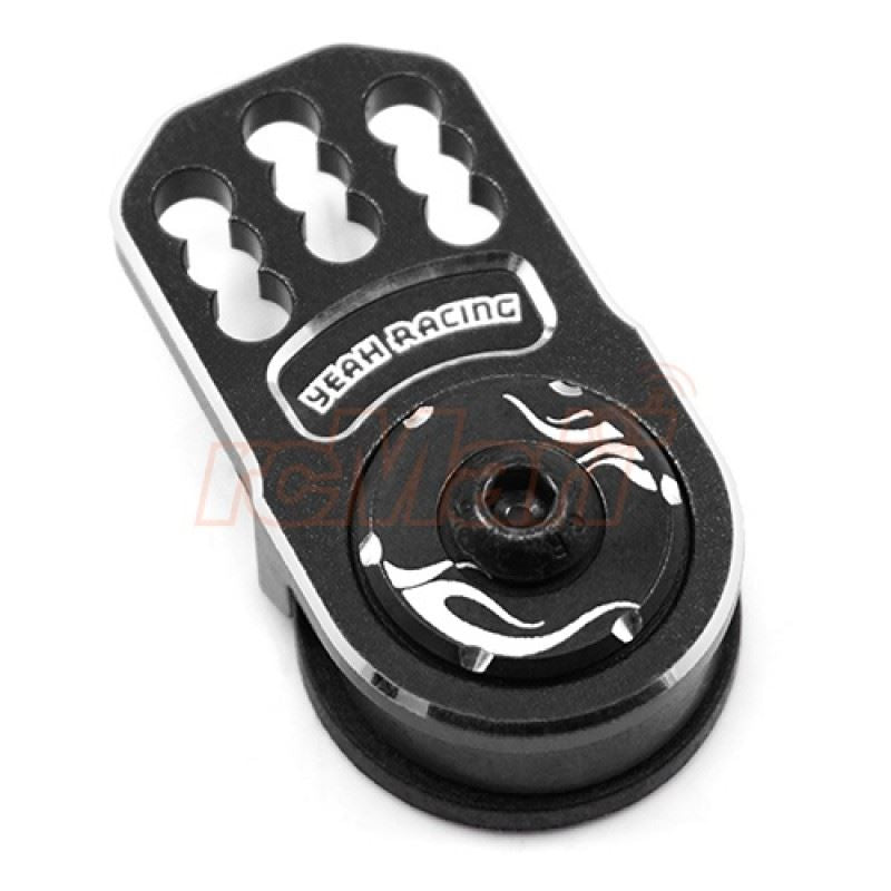 Yeah Racing Aluminum Plate Servo Saver Black