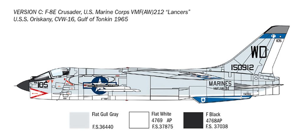 Italeri F-8E Crusader