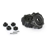 Proline 1/10 Dumont Front/Rear 2.2In/3.0In Sc Mounted 12mm Black Raid