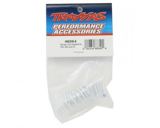 TRAXXAS Springs, front (progressive, +20% rate, blue) (2)