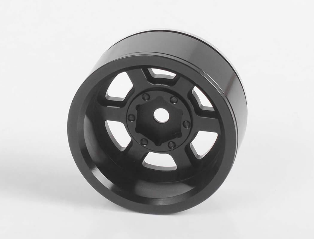 RC4WD SIX-SPOKE 1.55  INTERNAL BEADLOCK WHEELS (BLACK)