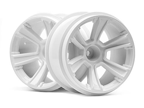 HPI 6-Shot Mt Wheel (White/2Pcs)
