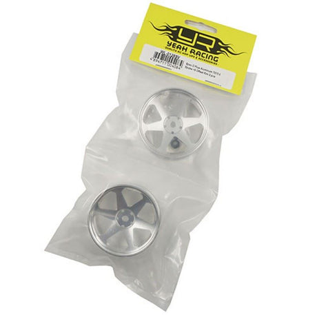 Yeah Racing Spec D Plus Aluminum 7075 6 Spoke +6 Offset Drift Rim 2pcs