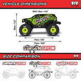 Arrma 1/16 Gorgon Grom 4X4 Rtr Monster Truck Red