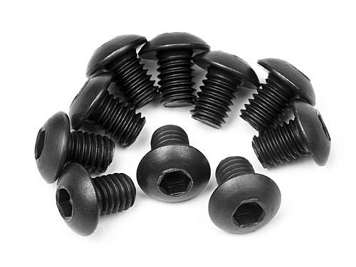 HPI Button Head Screw M3X4mm (Hex Socket/10Pcs)