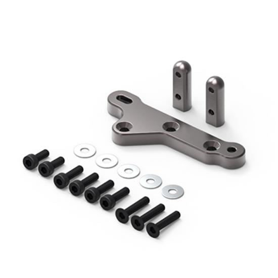GMADE GA60 ALUMINUM AXLE SERVO MOUNT (TITANIUM GRAY)