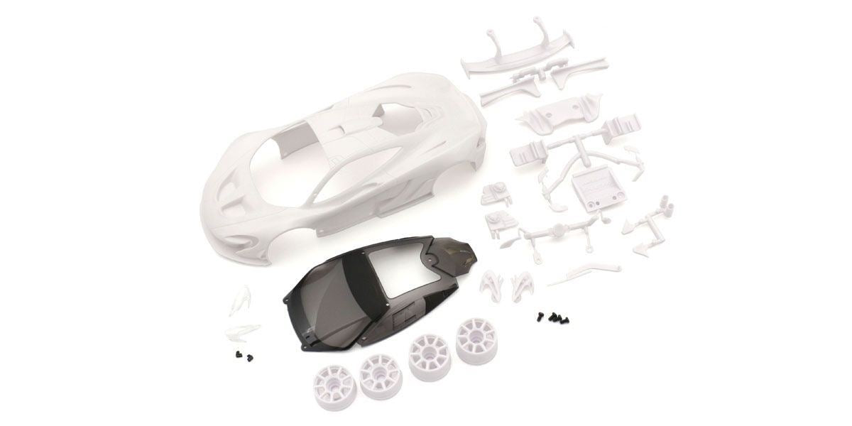 Bodyshell McLaren P1 Gtr Mini-Z + 2Wd Rims (White Body)