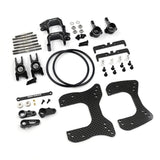 Yeah Racing Aluminum & Carbon Essential Conversion Kit Black For Yokomo Super Dog Fighter Works 91