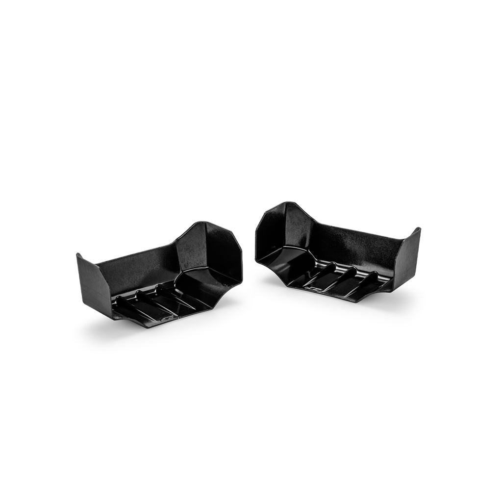 1:8Th Truggy Molded Front Wing Black - 2Pc