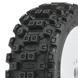 Proline Badlands Mx 1:8 Buggy M2 Tyres Pre Mounted On White Wheels (2)