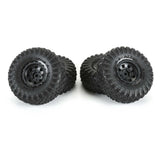 Pro-Line 1/30 Aztek Front/Rear Mounted Black Clobber (4) For Axial Sc