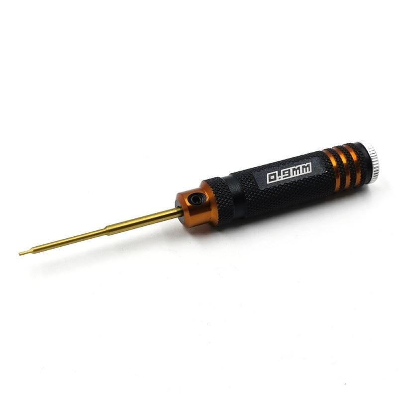Yeah Racing Aluminum 0.9 Allen Wrench Black/Gold