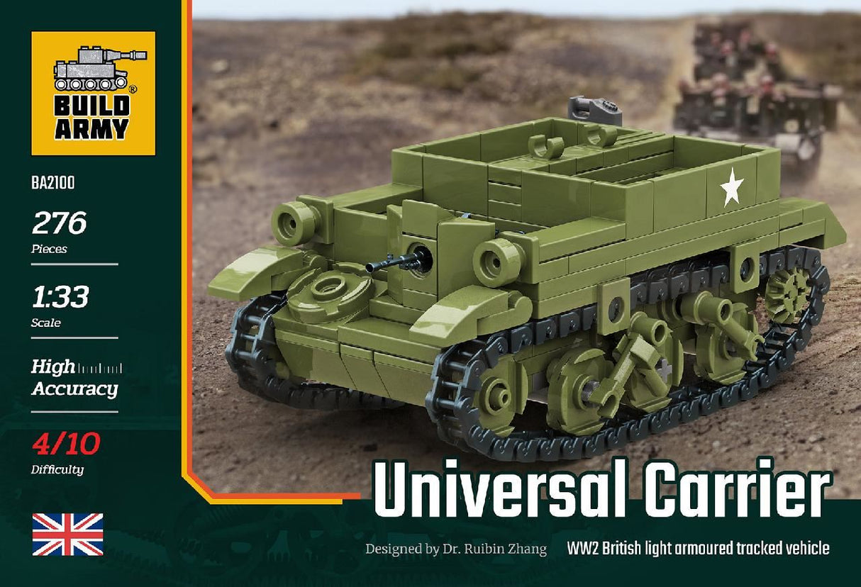 Build Army Universal Carrier Armoured Tracked Vehicle