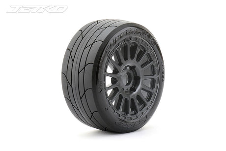 Jetko Ex Super Sonic 1:8 Slicks Belted Tyre Black Wheels 17Mm Hex (2)
