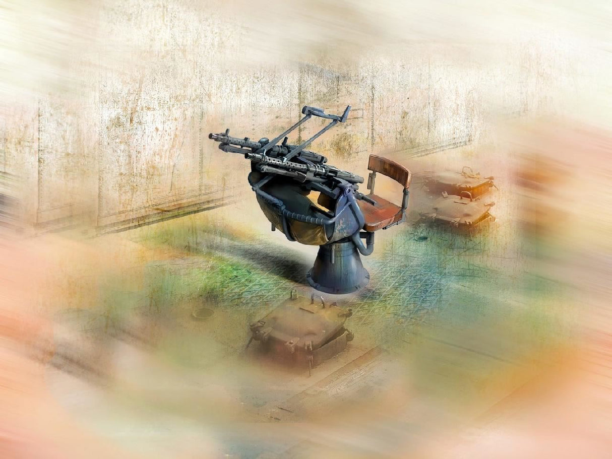 Icm Zwillingssockel 36, Wwii German Anti-Aircraft Machihe Gun Mount