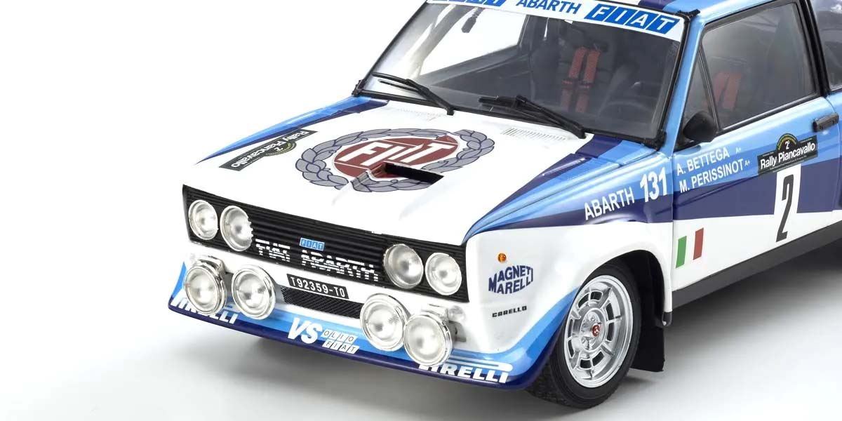 Kyosho 1:18 Fiat 131 Abarth A.Bettega Winner Piancavallo 1981 Nr.2
