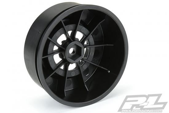Proline Ponoma Drag Spec 2.2 / 3.0 Black Wheels Hex Slash