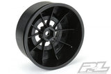 Proline Ponoma Drag Spec 2.2 / 3.0 Black Wheels Hex Slash
