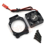 Yeah Racing Aluminum Motor Fan Mount Brace with YA-0180 Fan For Tamiya M08 Black