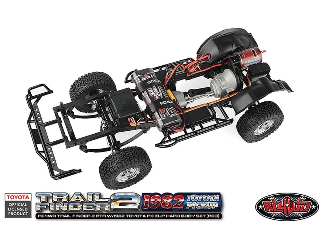 Rc4Wd Trail Finder2 Rtr With 1982 Toyota Pickup Hard Body Red
