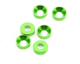 AXIAL Cone Washer 3x6.9x2mm Green (6)