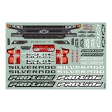 Proline 1/10 2019 Chevy Silverado Z71 Trail Boss Clear Body: Stamped