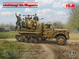 Icm Inachtung! Sie Fliegen!In Sd.Kfz.3B With 2 Cm Flak 38 And 4 Crew Figures