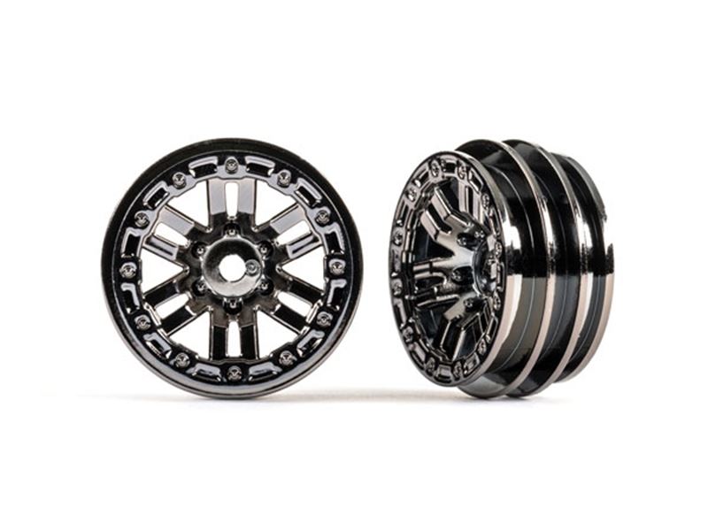 Traxxas Wheels 1.0in (Black Chrome) (2)