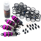 Yeah Racing Shock-Gear 55mm Damper Set for 1/10 RC Touring Car Pink