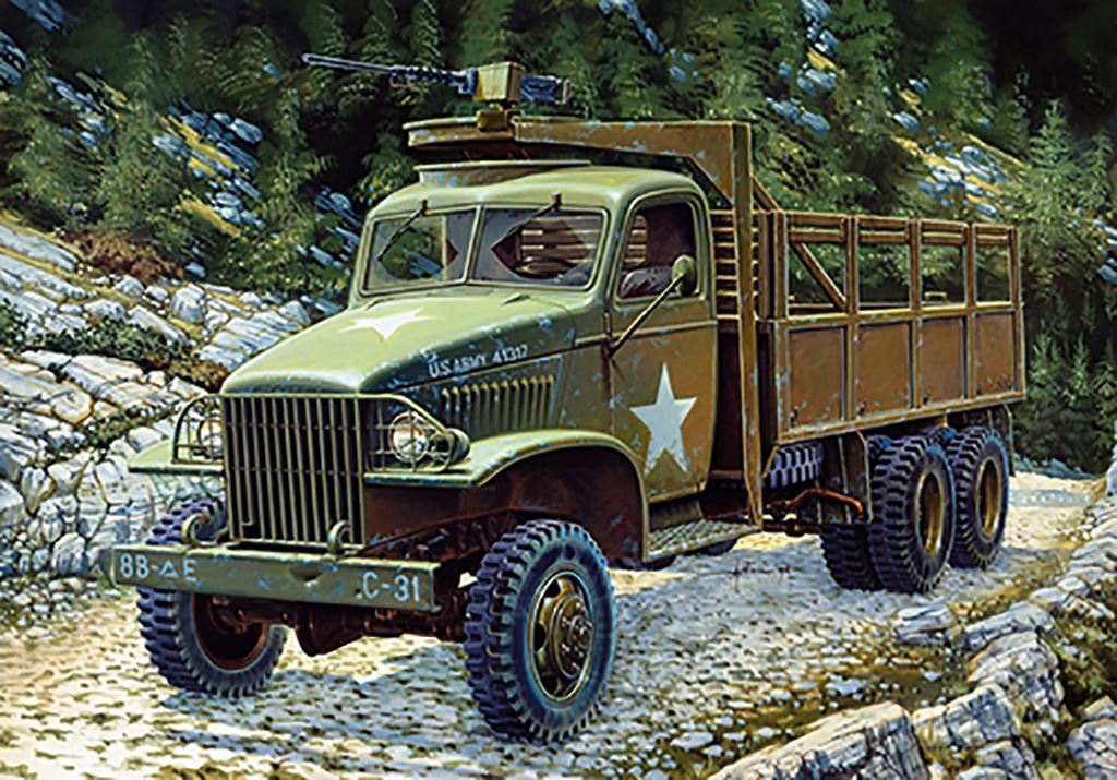 Italeri GMC 2 1/2 Ton, 6x6  truck RR