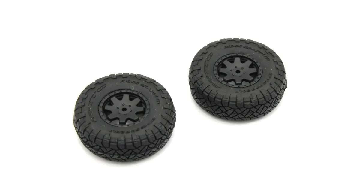 Pre-Glued Tires (2) Toyota 4Runner Mini-Z 4X4 Mx01 - Heavy Weight