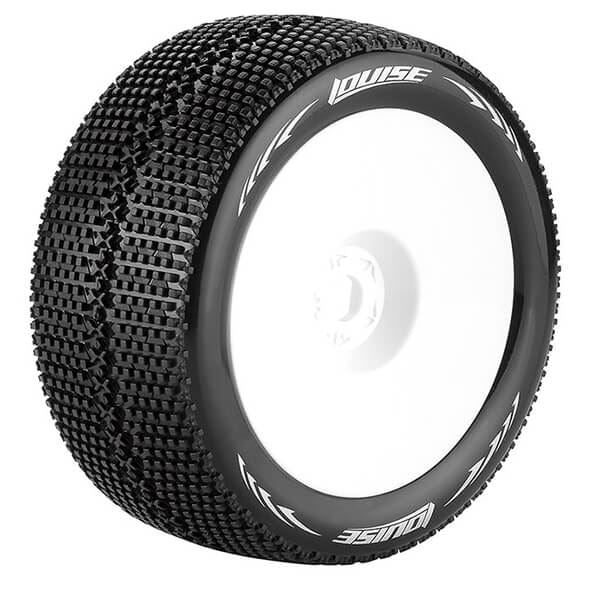 LOUISE RC T-TURBO 1/8 FR/RR SOFT 1/2  OFFSET WHITE
