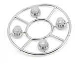 AXIAL Hub Cover Set Satin Chrome (4)