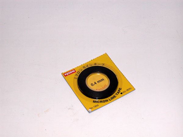 Kyosho Black Micron Tape  0.4Mm X 8M