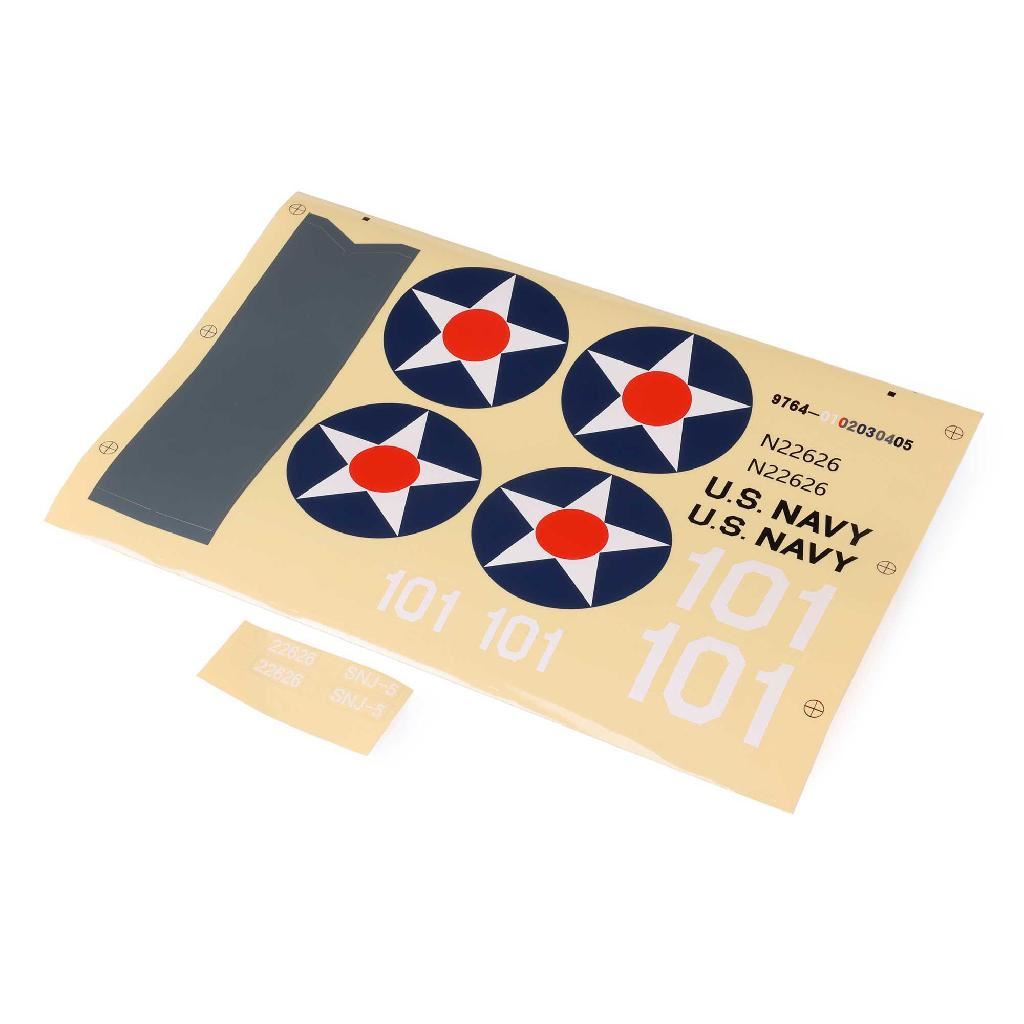 E Flite Decal Set: Snj-5/At-6 Texan 1.5M