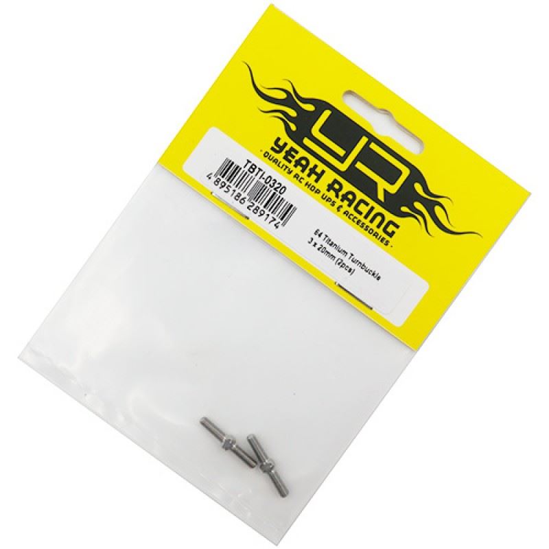 Yeah Racing 64 Titanium Turnbuckle 3x20mm 2pcs